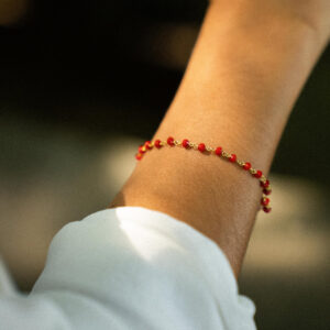 pulseira pedrinhas vermelhas2