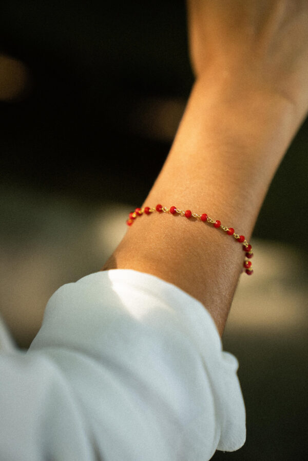pulseira pedrinhas vermelhas2