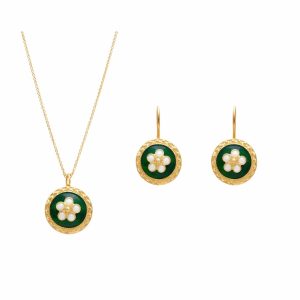 conjunto caramujo verde