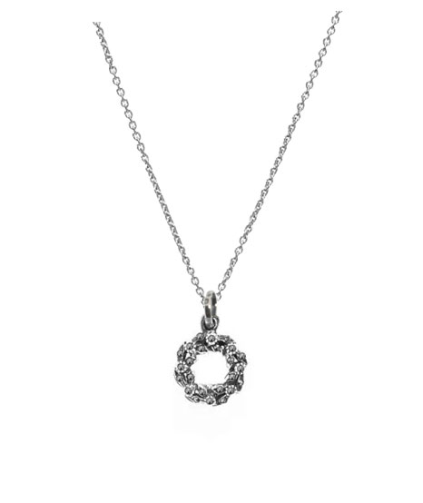 Colar Medalha com marcassites